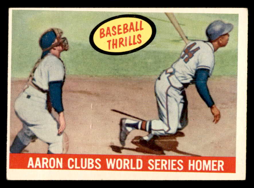 1959 Topps Baseball #467 Hank Aaron IA Braves VG 540195