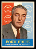1959 Topps Baseball #001 Ford Frick Commissioner EX-MT 540197