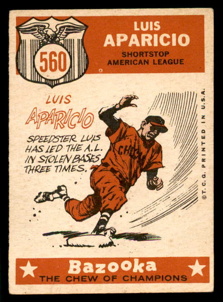 1959 Topps Baseball #560 Luis Aparicio A.S. White Sox GD-VG 540200