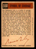 1959 Topps Baseball #550 Roy Campanella Dodgers VG 540201