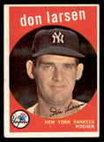 1959 Topps Baseball #205 Don Larsen Yankees VG-EX 540205