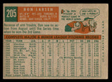 1959 Topps Baseball #205 Don Larsen Yankees VG-EX 540205