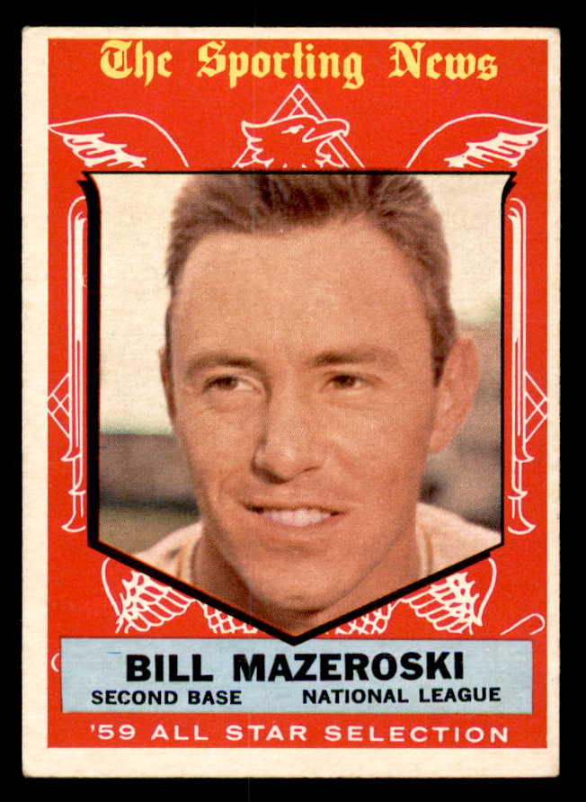 1959 Topps Baseball #555 Bill Mazeroski A.S. Pirates EX+/EX-MT 540206