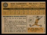 1960 Topps Baseball #326 Roberto Clemente Pirates VG 540219