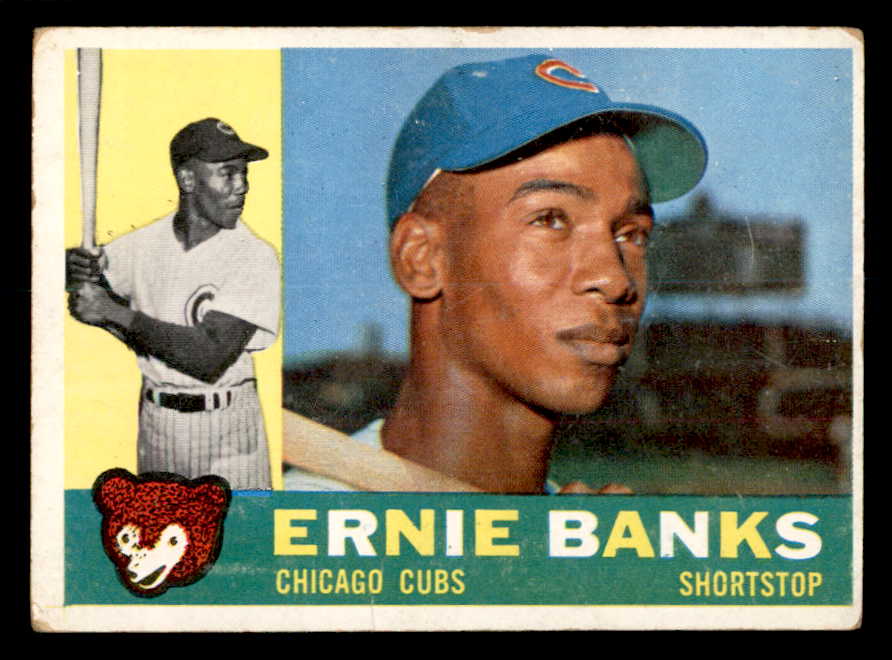 1960 Topps Baseball #010 Ernie Banks Cubs VG 540223