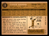 1960 Topps Baseball #010 Ernie Banks Cubs VG 540223