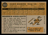 1960 Topps Baseball #305 Richie Ashburn Cubs EX-MT 540226