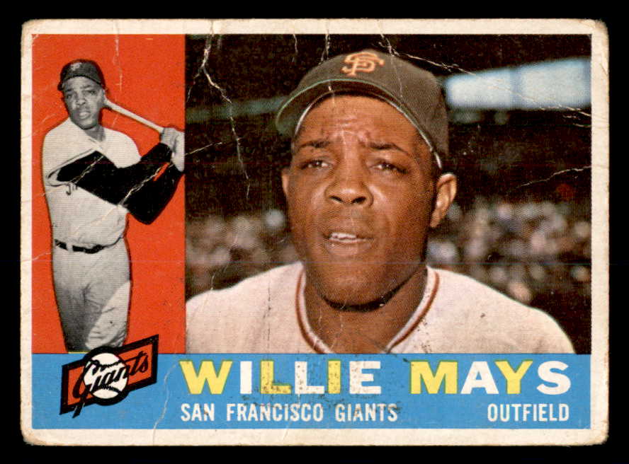 1960 Topps Baseball #200 Willie Mays Giants Poor 540235