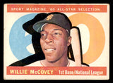1960 Topps Baseball #554 Willie McCovey A.S. Giants VG 540236