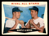 1960 Topps Baseball #160 Mickey Mantle Ken Boyer GD-VG 540237