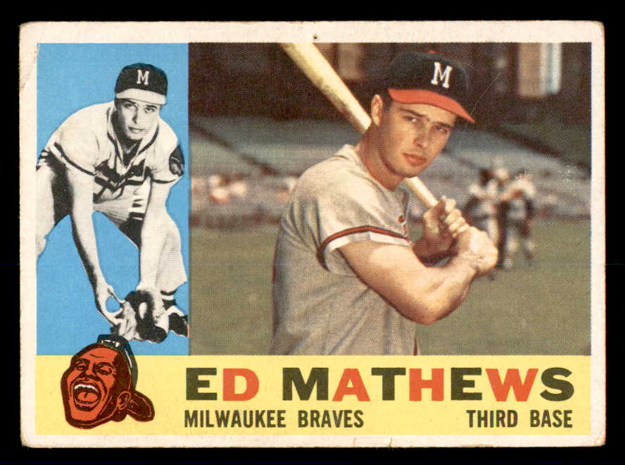 1960 Topps Baseball #420 Eddie Mathews Braves GD-VG 540239