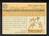 1960 Topps Baseball #136 Jim Kaat Senators EX-MT 540243