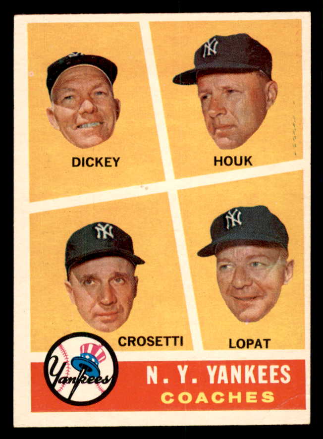 1960 Topps Baseball #465 Bill Dickey Yankees VG-EX 540249
