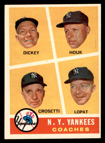 1960 Topps Baseball #465 Bill Dickey Yankees VG-EX 540249