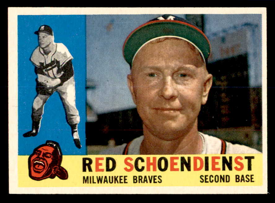 1960 Topps Baseball #335 Red Schoendienst Braves EX-MT 540253