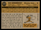 1960 Topps Baseball #335 Red Schoendienst Braves EX-MT 540253