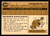 1960 Topps Baseball #240 Luis Aparicio White Sox EX-MT 540258