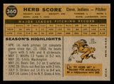 1960 Topps Baseball #360 Herb Score Indians NR-MT 540264