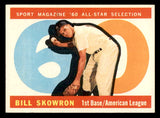 1960 Topps Baseball #553 Bill Skowron A.S. Yankees EX-MT 540265