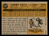 1960 Topps Baseball #509 Tommy Davis Dodgers EX-MT 540270