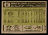 1961 Topps Baseball #080 Harmon Killebrew Twins VG-EX 540271