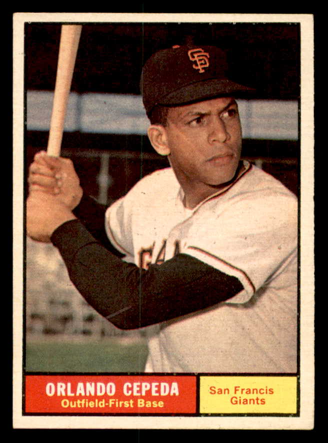 1961 Topps Baseball #435 Orlando Cepeda Giants EX-MT 540279