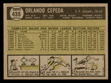 1961 Topps Baseball #435 Orlando Cepeda Giants EX-MT 540279