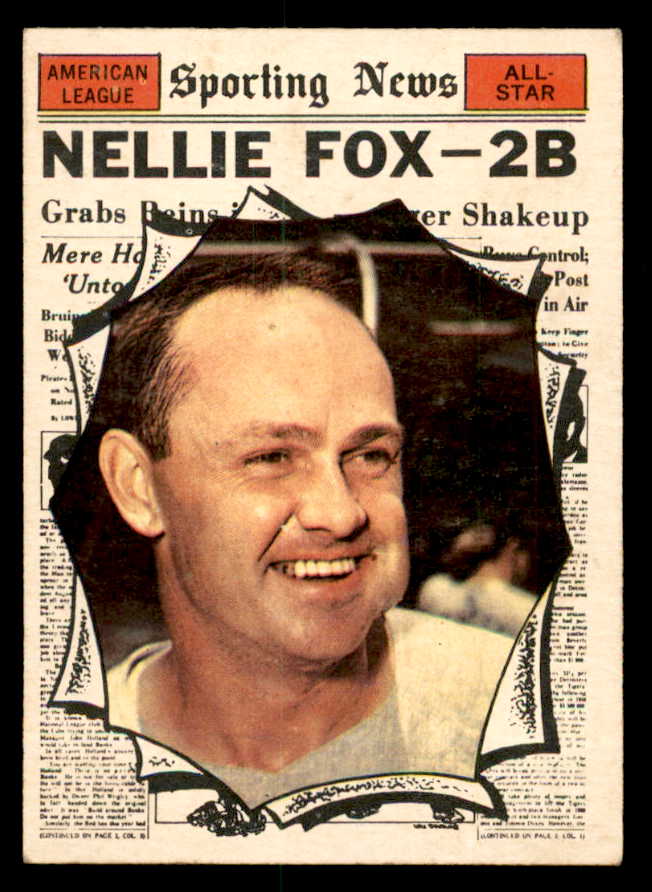 1961 Topps Baseball #570 Nellie Fox A.S. White Sox EX 540282