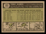 1961 Topps Baseball #265 Tony Kubek Yankees EX-MT 540287