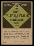 1961 Topps Baseball #483 Don Newcombe MVP Dodgers EX-MT 540289