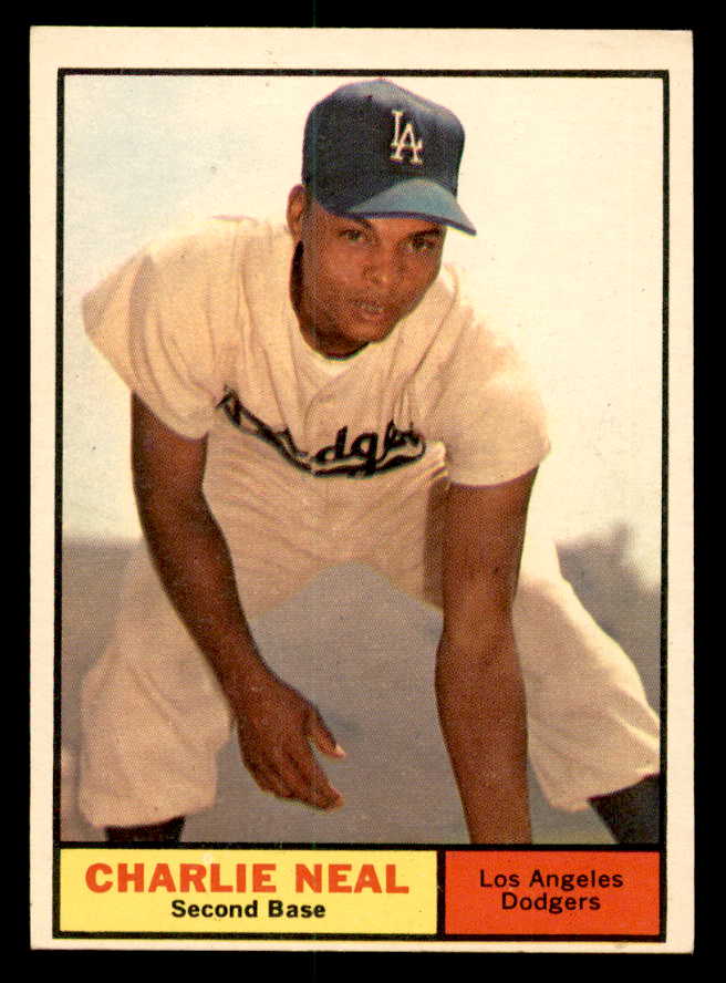 1961 Topps Baseball #423 Charlie Neal Dodgers EX-MT 540290