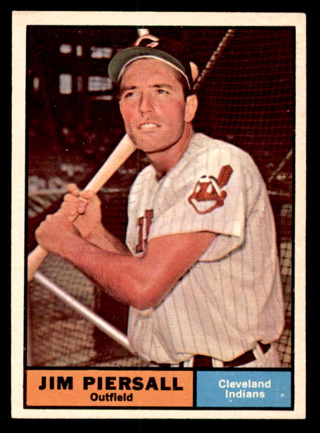 1961 Topps Baseball #345 Jimmy Piersall Indians EX+/EX-MT 540291