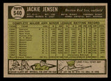 1961 Topps Baseball #540 Jackie Jensen Red Sox NR-MT 540294