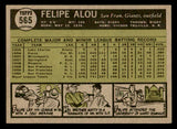 1961 Topps Baseball #565 Felipe Alou Giants EX 540299
