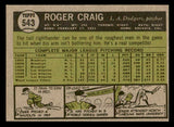 1961 Topps Baseball #543 Roger Craig Dodgers VG-EX 540302