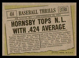 1961 Topps Baseball #404 Rogers Hornsby Cardinals NR-MT 540307