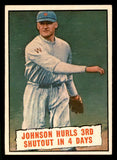 1961 Topps Baseball #409 Walter Johnson Senators EX-MT 540309