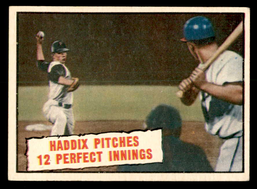 1961 Topps Baseball #410 Harvey Haddix IA Pirates EX 540310