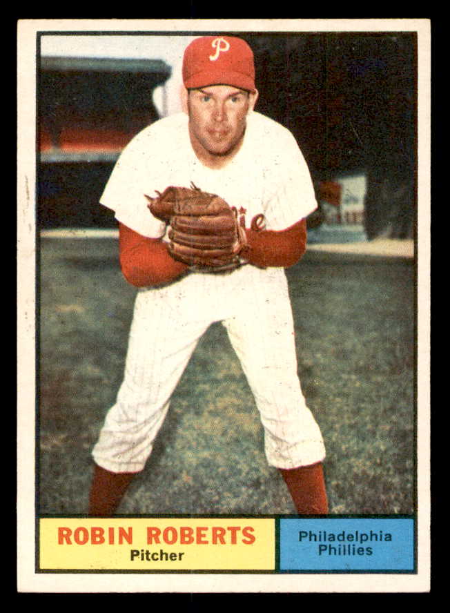 1961 Topps Baseball #020 Robin Roberts Phillies NR-MT 540314
