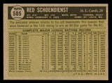 1961 Topps Baseball #505 Red Schoendienst Cardinals EX-MT 540315