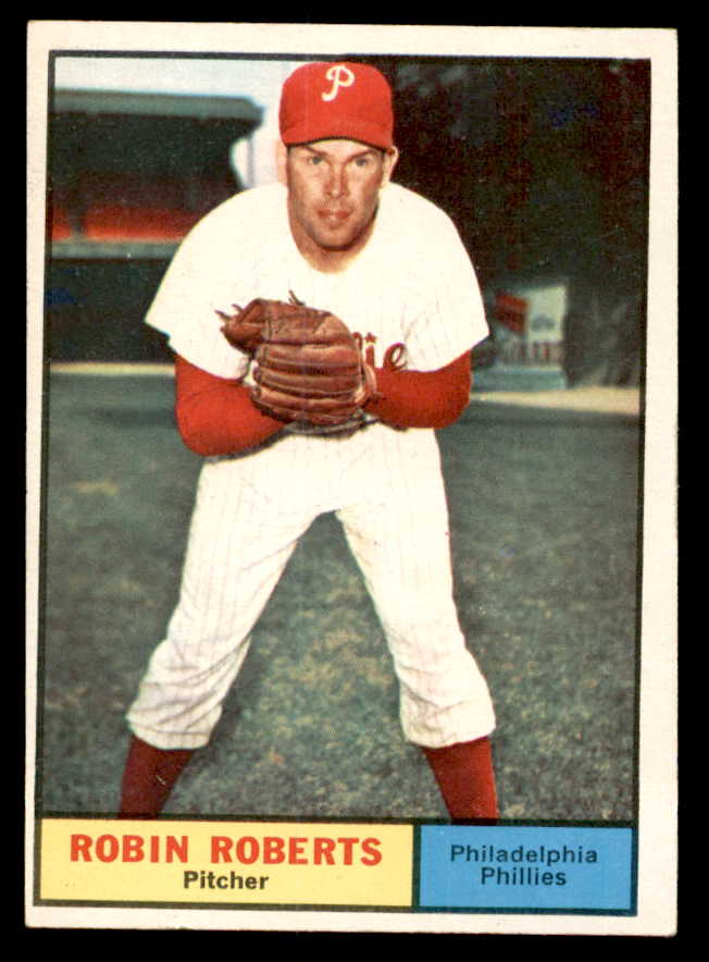 1961 Topps Baseball #020 Robin Roberts Phillies EX-MT 540316