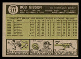 1961 Topps Baseball #211 Bob Gibson Cardinals VG-EX 540322