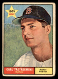1961 Topps Baseball #287 Carl Yastrzemski Red Sox GD-VG 540324