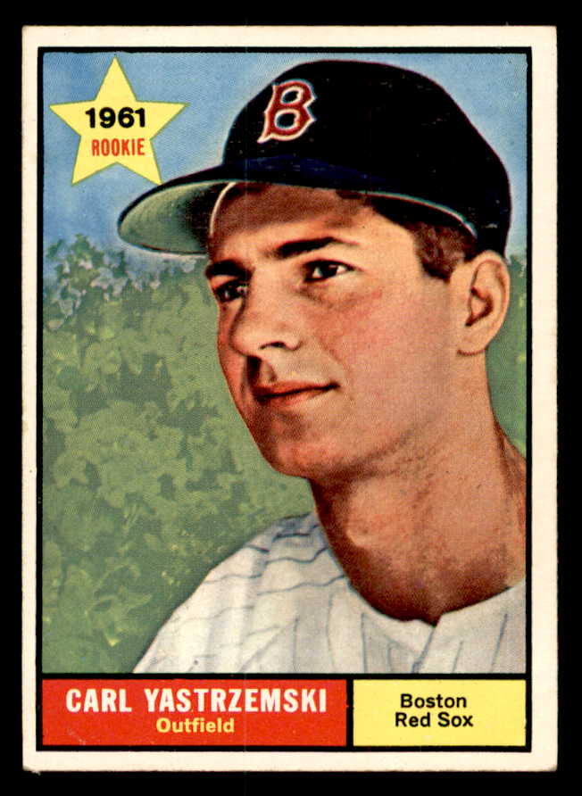 1961 Topps Baseball #287 Carl Yastrzemski Red Sox VG-EX 540325
