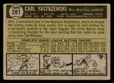 1961 Topps Baseball #287 Carl Yastrzemski Red Sox VG 540326