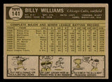 1961 Topps Baseball #141 Billy Williams Cubs EX 540330