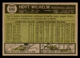 1961 Topps Baseball #545 Hoyt Wilhelm Orioles EX+/EX-MT 540333