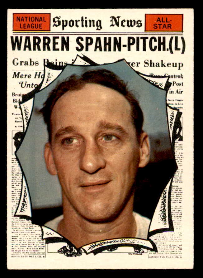1961 Topps Baseball #589 Warren Spahn A.S. Braves GD-VG 540334