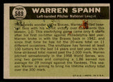 1961 Topps Baseball #589 Warren Spahn A.S. Braves GD-VG 540334