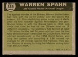 1961 Topps Baseball #589 Warren Spahn A.S. Braves VG-EX 540337